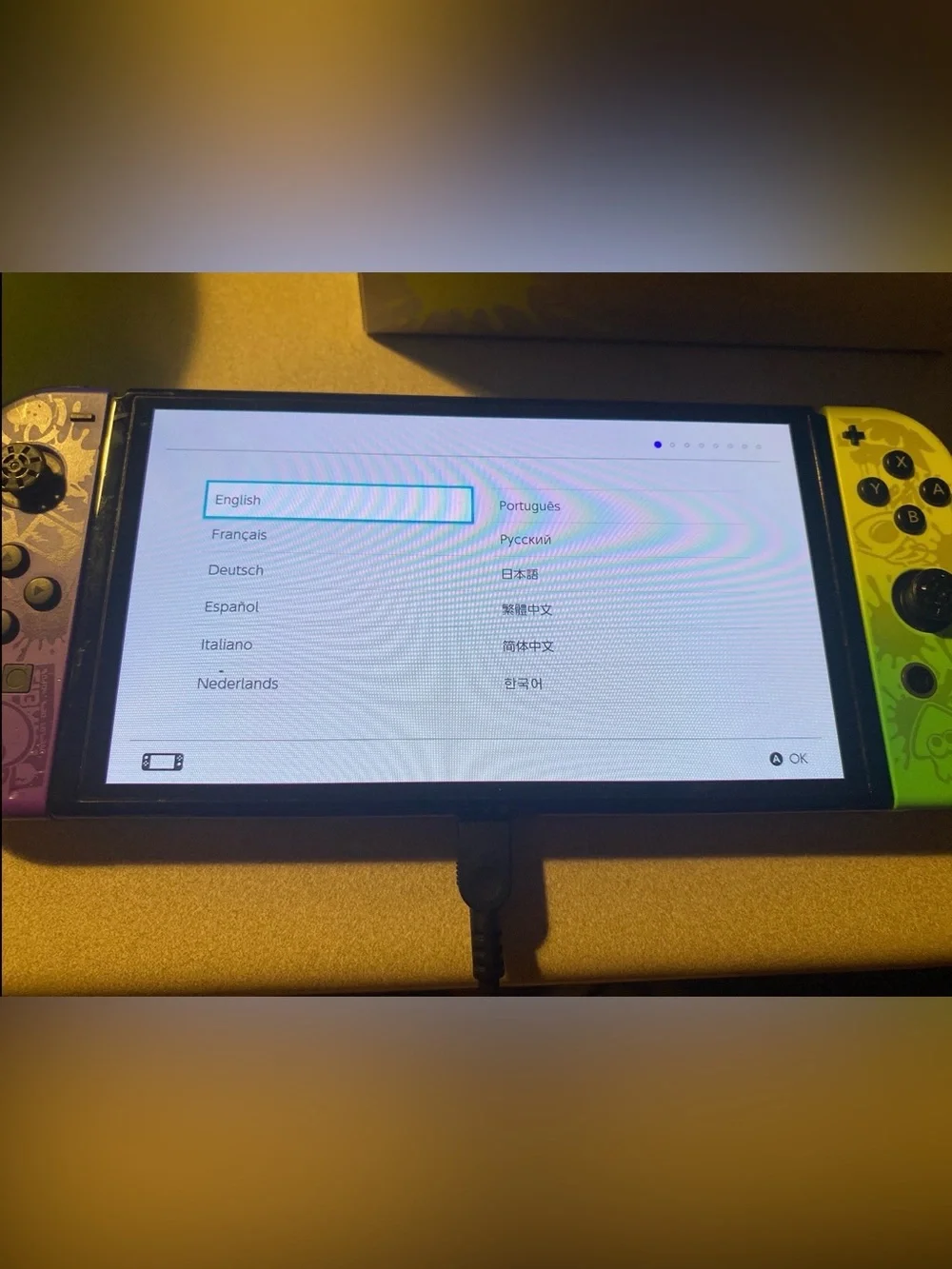 Nintendo Switch OLED Model Splatoon 3 Special Edition Gaming Console